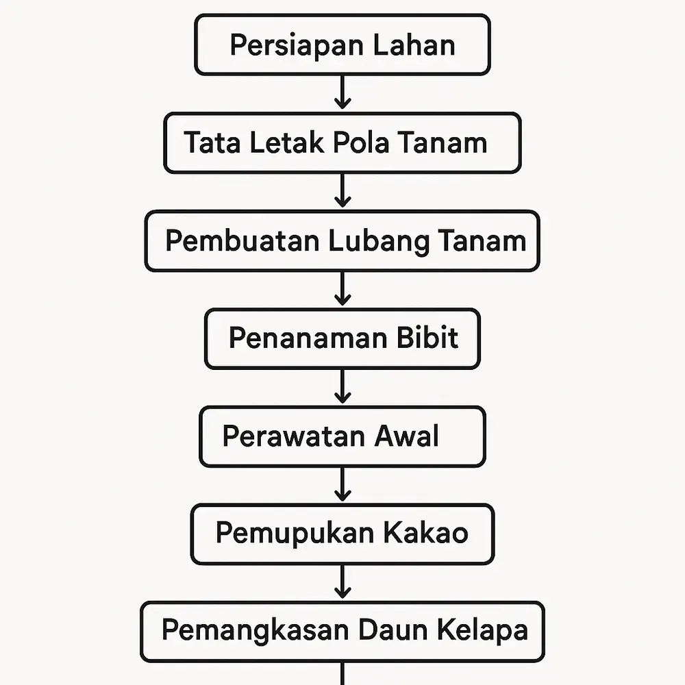 Tahapan Budidaya Kelapa Sebagai Naungan Kakao