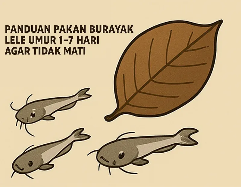 Panduan Pakan Burayak Lele Umur 1–7 Hari agar Tidak Mati
